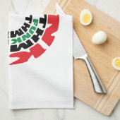 Funk Rhythm Funk Funk Rhythmus Geschirrtuch (Viertel Falte)