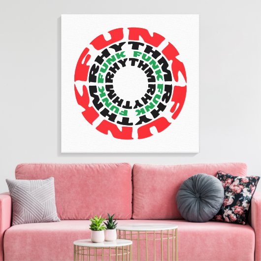 Funk Rhythm Funk Funk Rhythmus Leinwanddruck (Insitu (Wohnzimmer))