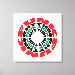 Funk Rhythm Funk Funk Rhythmus Leinwanddruck