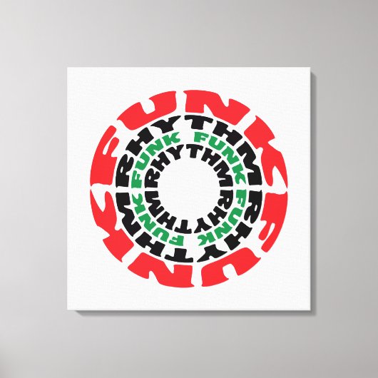 Funk Rhythm Funk Funk Rhythmus Leinwanddruck (Vorderseite)