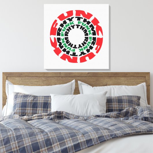 Funk Rhythm Funk Funk Rhythmus Leinwanddruck (Insitu (Schlafzimmer))