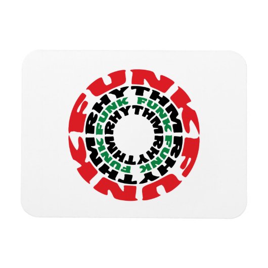 Funk Rhythm Funk Funk Rhythmus Magnet (Horizontal)