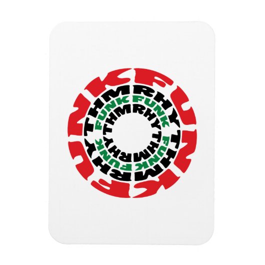 Funk Rhythm Funk Funk Rhythmus Magnet (Vertikal)