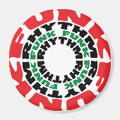 Funk Rhythm Funk Funk Rhythmus Magnet (Vorne)