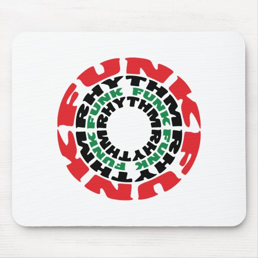 Funk Rhythm Funk Funk Rhythmus Mousepad (Vorne)