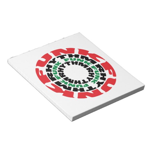 Funk Rhythm Funk Funk Rhythmus Notizblock (angewinkelt)