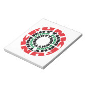 Funk Rhythm Funk Funk Rhythmus Notizblock (Rotiert)