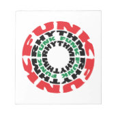 Funk Rhythm Funk Funk Rhythmus Notizblock (Vorderseite)