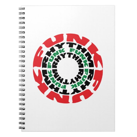 Funk Rhythm Funk Funk Rhythmus Notizblock (Vorderseite)