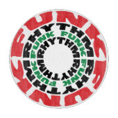 Funk Rhythm Funk Funk Rhythmus Schneidebrett (Vorderseite)