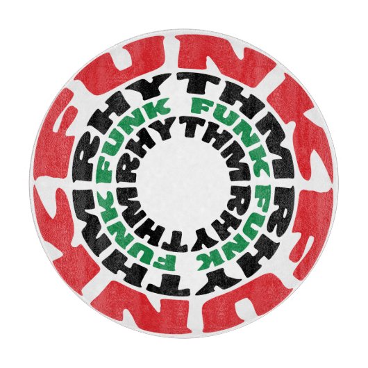 Funk Rhythm Funk Funk Rhythmus Schneidebrett (Vorderseite)