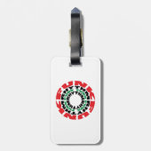 Funk-Rhythmus-Funk-Funk-Rhythmus Gepäckanhänger (Rückseite vertikal)