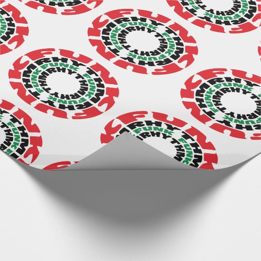 Funk-Rhythmus Funk Funk-Rhythmus Geschenkpapier (Ecke)