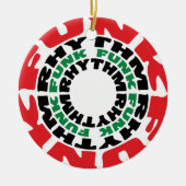 Funk-Rhythmus Funk Funk-Rhythmus Keramik Ornament (Vorne)