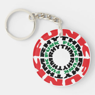 Funk-Rhythmus Funk Funk-Rhythmus Schlüsselanhänger