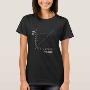 Funk rund und finden Sie Graph Chart Joh Mathe T-Shirt