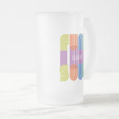 Funk und Soul Mattglas Bierglas (VorderseiteRechts)