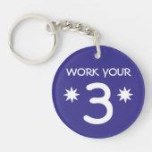 "FUNK YOUR 3" Numerology Key Chain (Farbe auswähle Schlüsselanhänger (Vorderseite)