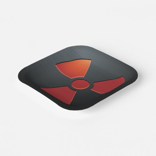 Funkaktivitätszeichen Pappteller (Gewinkelt)