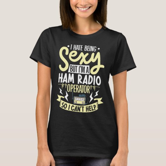 Funkamateur Amateurfunk Funker Morsecode T-Shirt (Vorderseite)