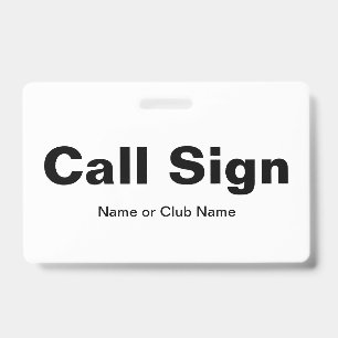 Funkamateur Name Tag Ausweis