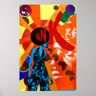 Funkart Funk Retro-Geschenke im Stil eines Vintage Poster