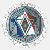 FUNKAUFKLEBER RUNDER AUFKLEBER (Vorderseite)