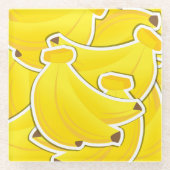 Funkbananen Glasuntersetzer (Vorderseite)