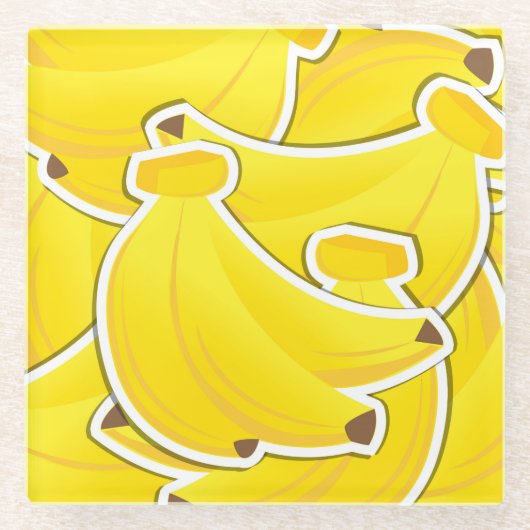 Funkbananen Glasuntersetzer (Vorderseite)