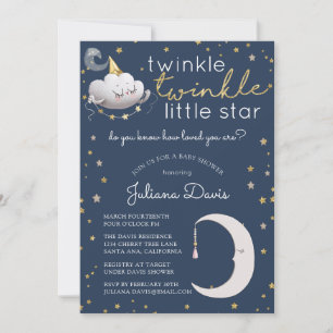 Funkel Funkel Kleiner Stern Baby Shower Einladung