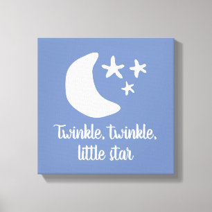Funkel funkel kleiner Stern Kinderzimmer Leinwand