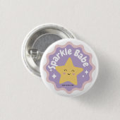 Funkelbabe Button (Vorne & Hinten)