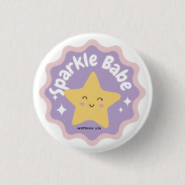 Funkelbabe Button