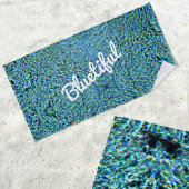 Funkelblaues Wasser Strandtuch
