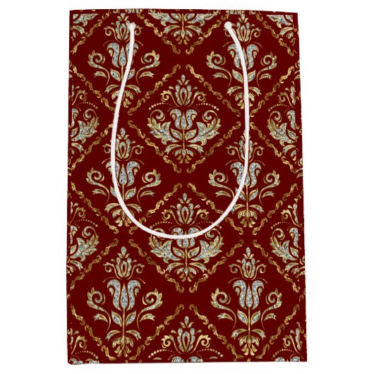 Funkeldämpfer auf dunkelrot mittlere geschenktüte (Vorderseite)