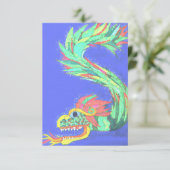 Funkeldrache Dankeskarte (Stehend Vorderseite)