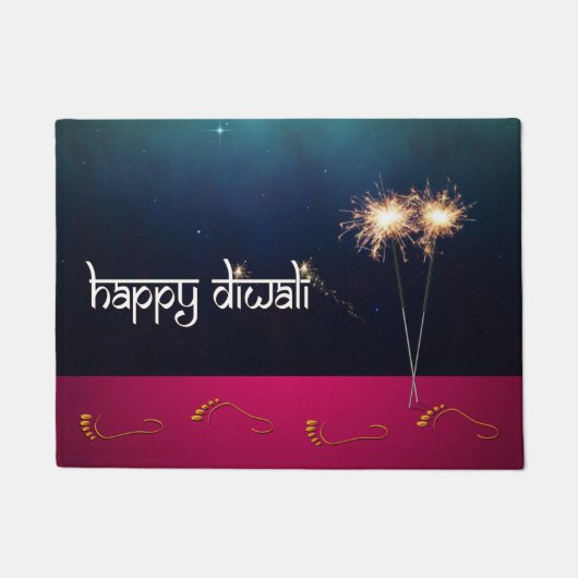 Funkelfroh Diwali - Doormat Fußmatte (Vorderseite)