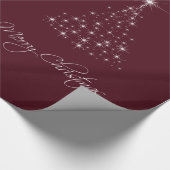 Funkellichtbaum rot geschenkpapier (Ecke)