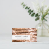 Funkellichter beleuchten berufliche Ereignismanage Visitenkarte (Stehend Vorderseite)