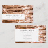 Funkellichter beleuchten berufliche Ereignismanage Visitenkarte (Vorne/Hinten)