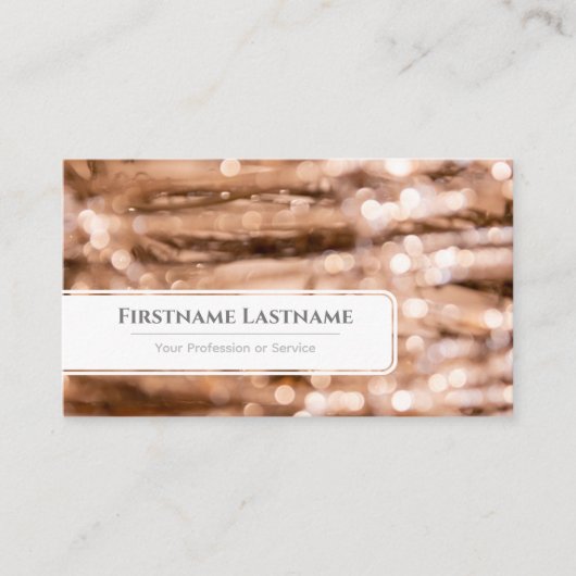 Funkellichter beleuchten berufliche Ereignismanage Visitenkarte (Vorderseite)