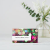 Funkellichter beleuchten berufliche Ereignismanage Visitenkarte (Stehend Vorderseite)