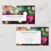 Funkellichter beleuchten berufliche Ereignismanage Visitenkarte (Vorne/Hinten)