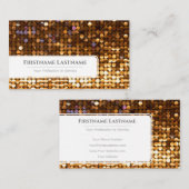 Funkellichter beleuchten berufliche Ereignismanage Visitenkarte (Vorne/Hinten)