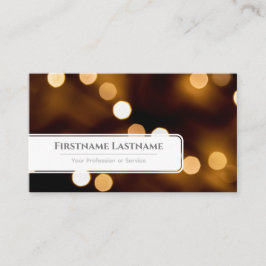Funkellichter beleuchten berufliche Ereignismanage Visitenkarte