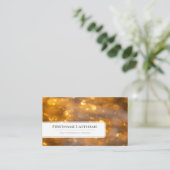 Funkellichter beleuchten berufliche Ereignismanage Visitenkarte (Stehend Vorderseite)