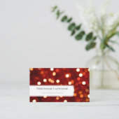 Funkellichter beleuchten berufliche Ereignismanage Visitenkarte (Stehend Vorderseite)