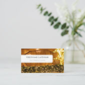 Funkellichter beleuchten berufliche Ereignismanage Visitenkarte (Stehend Vorderseite)