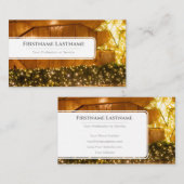 Funkellichter beleuchten berufliche Ereignismanage Visitenkarte (Vorne/Hinten)