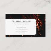 Funkellichter beleuchten berufliche Ereignismanage Visitenkarte (Rückseite)